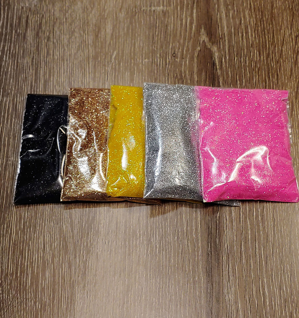 Thumbnail: Pencil Glitter Kit, with 5 ultra fine glitters sold at The Frazzled Flamingo