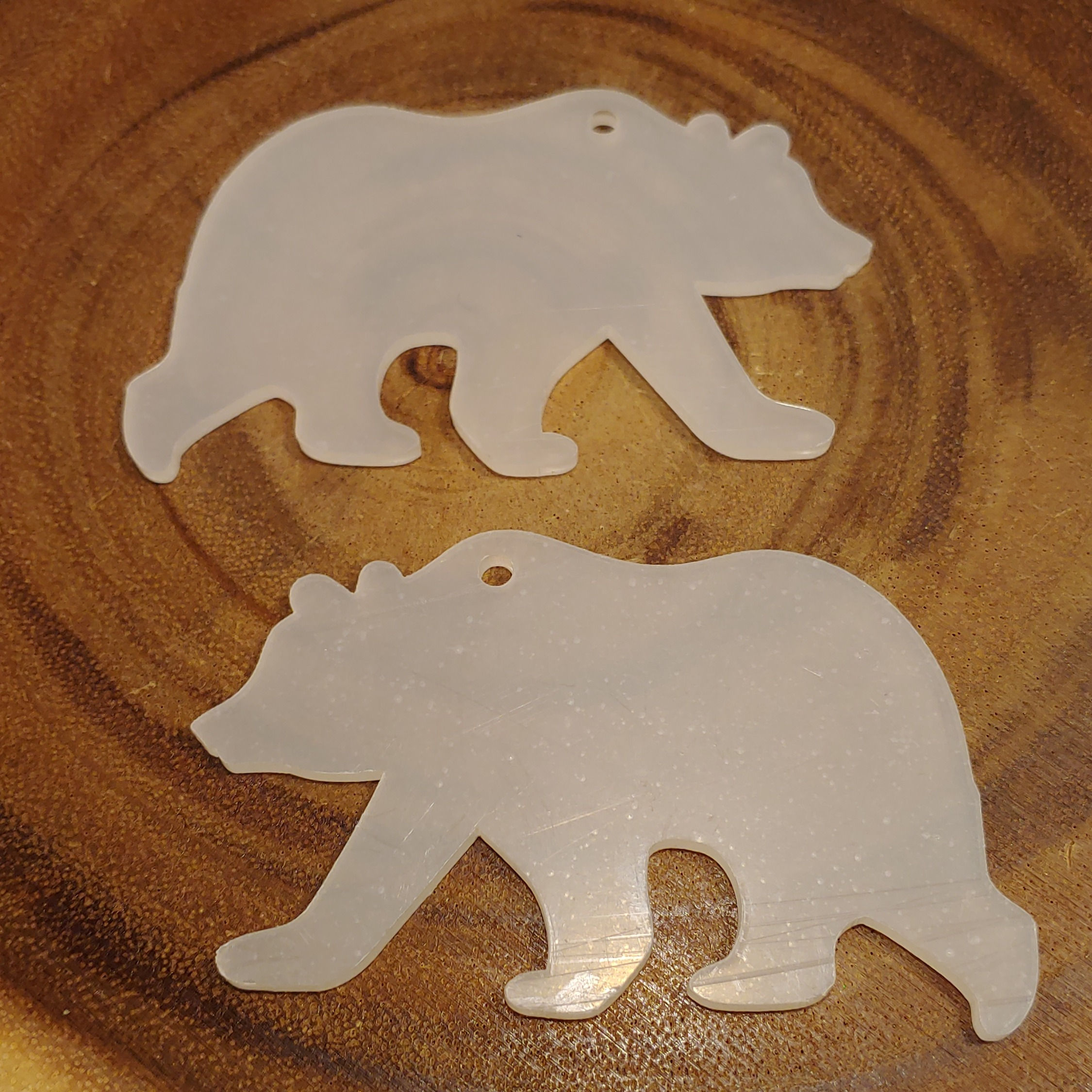 Bear acrylic key chain blank at The Frazzled Flamingo