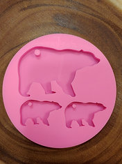 Bear Family Silicone Mold