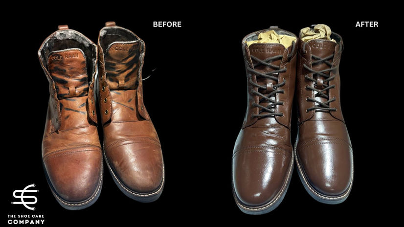 Color restoration of cole haan shoe to original color