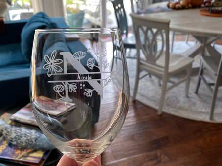 Toast Your Friends and Family by Making a Personalized Etched Wine Glass for Them - Using a Cricut and Glass Etching Cream