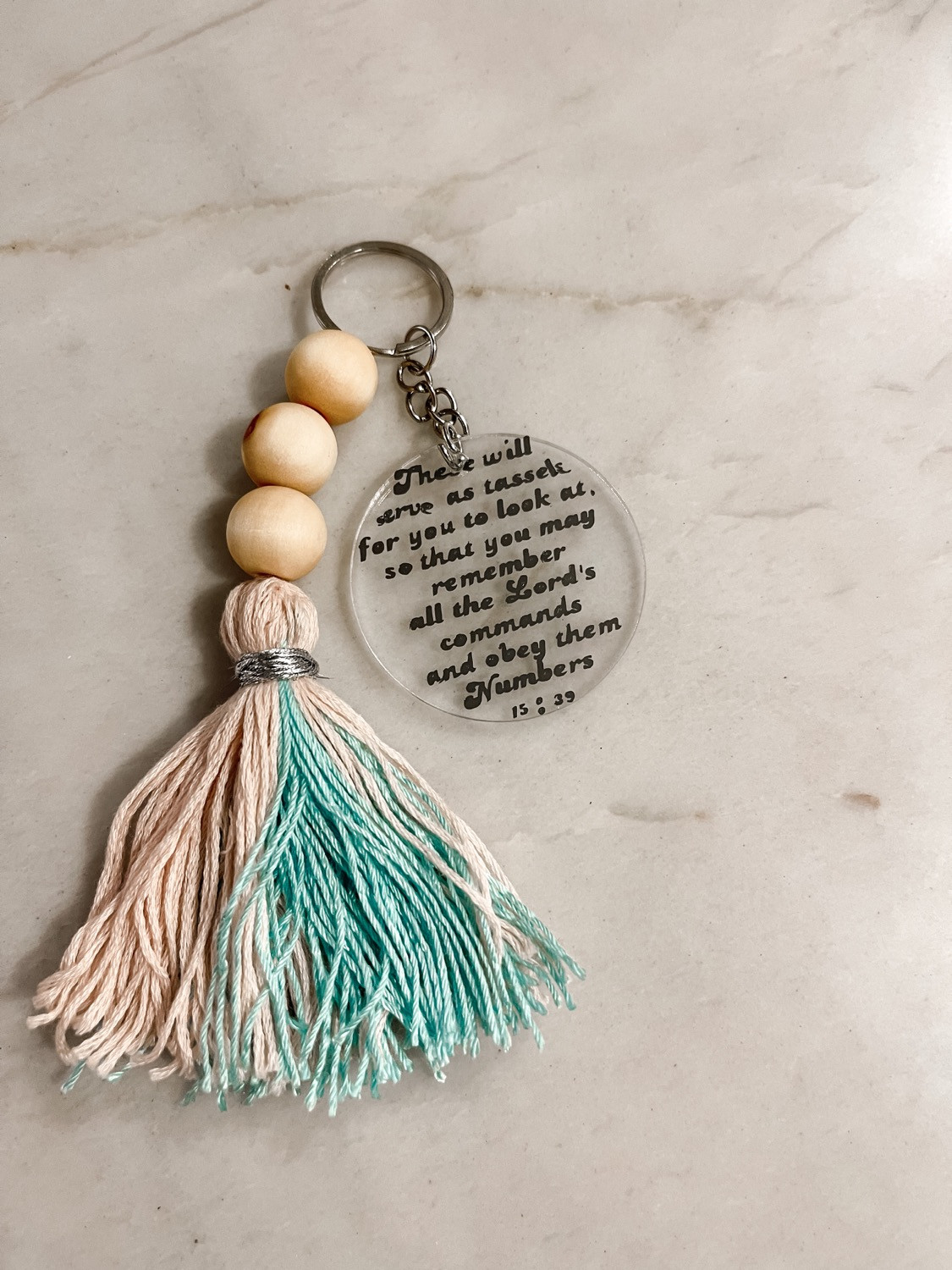 Tassel keychain/car air freshener