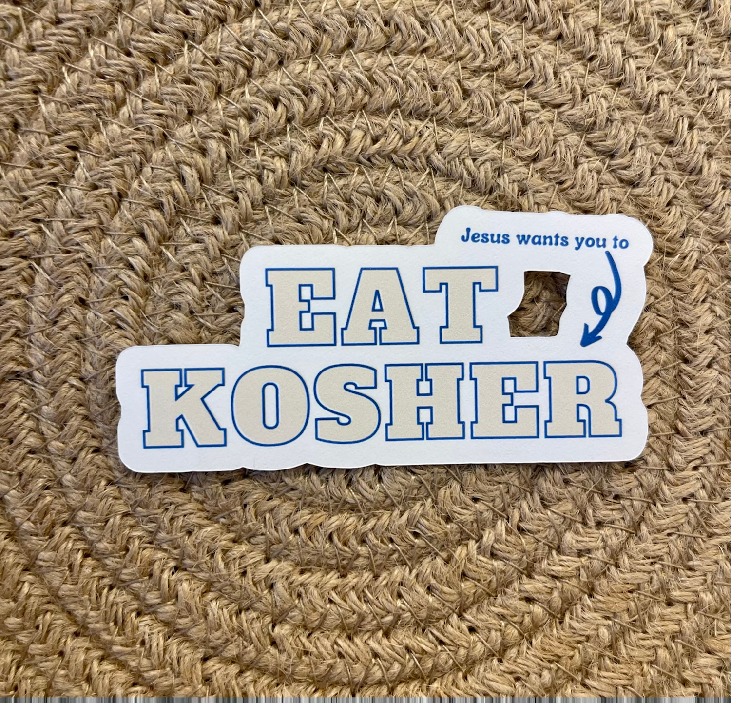 Jesus Wants You to Eat Kosher Sticker