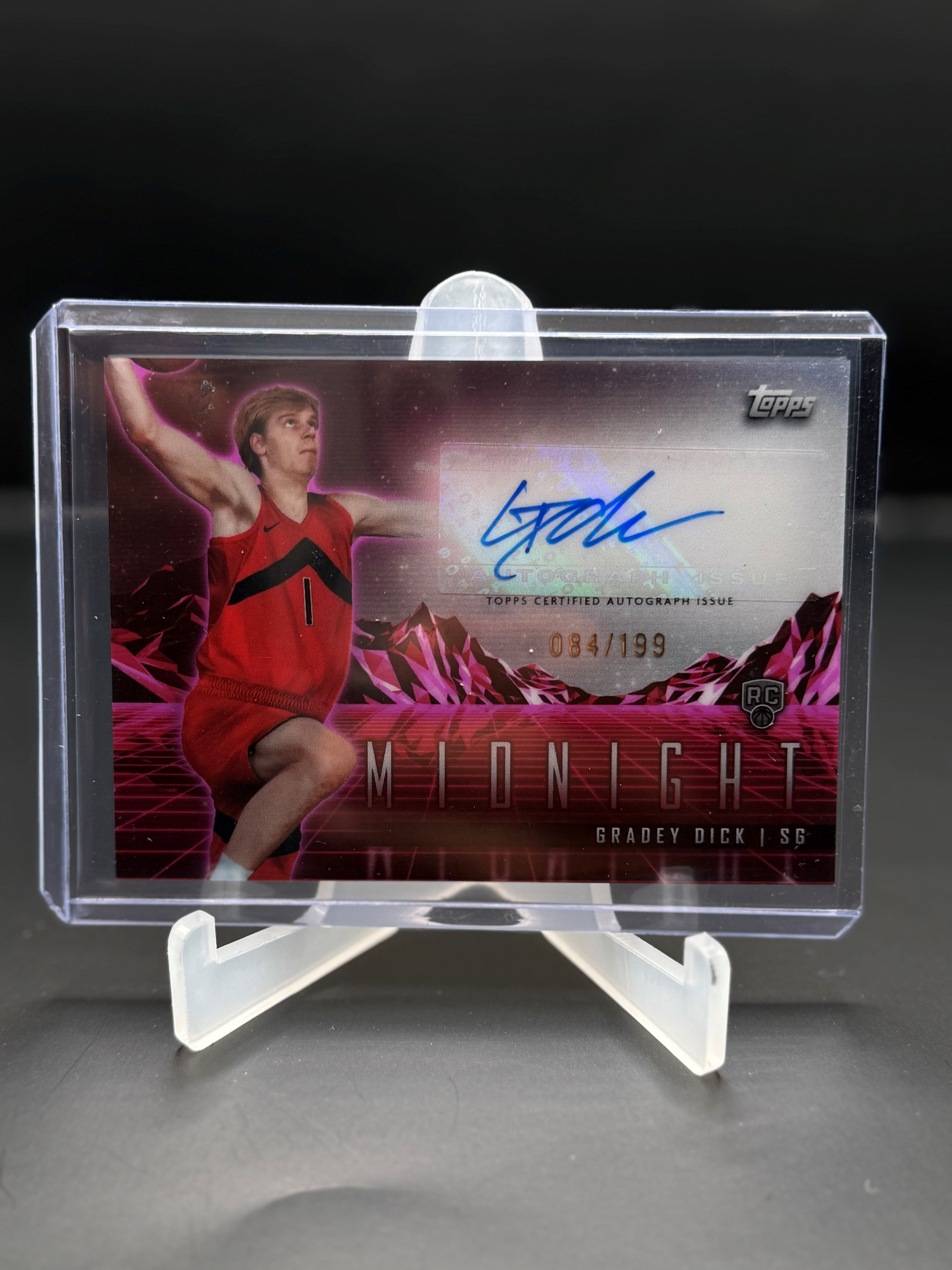 2023-24 Topps Midnight Rookie Horizon Gradey Dick Auto # 084/199