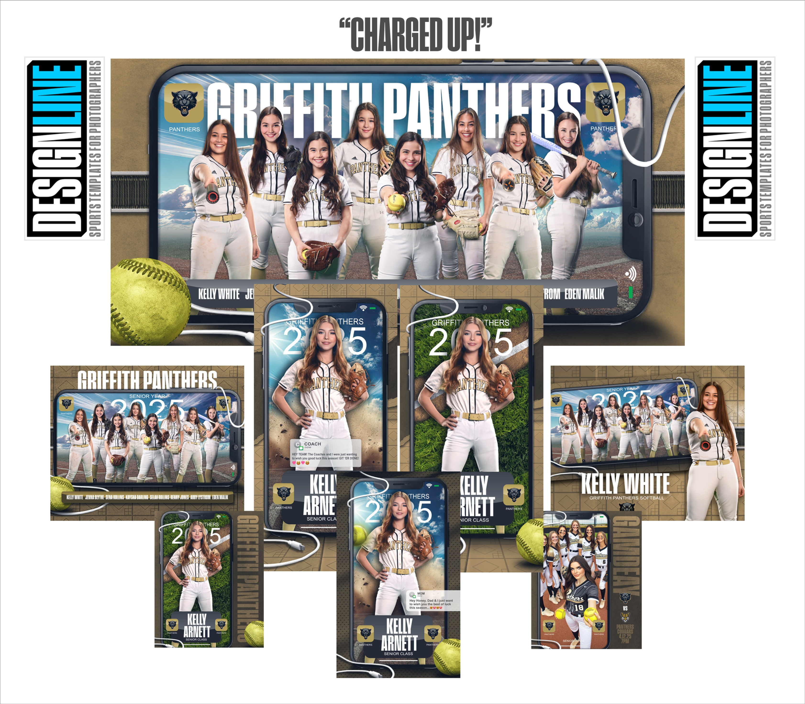 "Charged Up!!" PSD Template Set