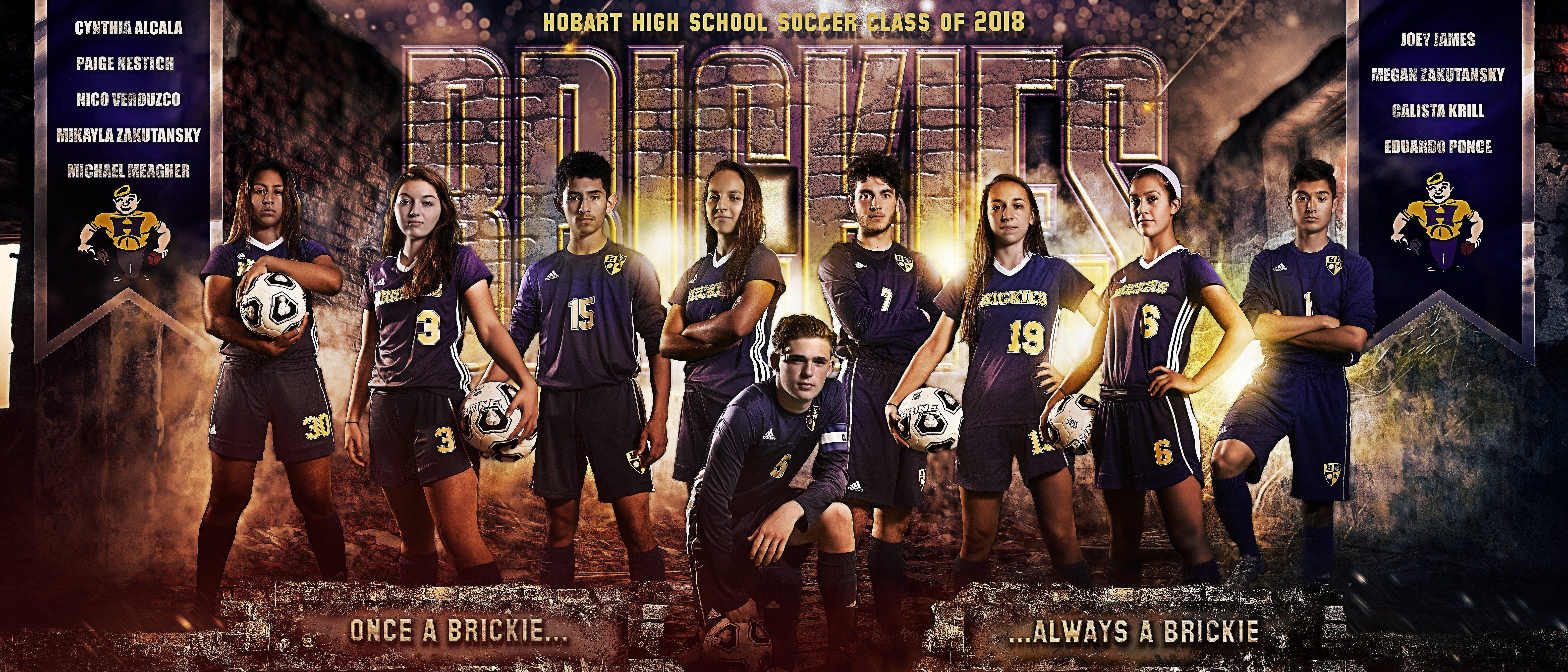 HOBART HIGH SCHOOL SOCCER TEAM BANNER 2
