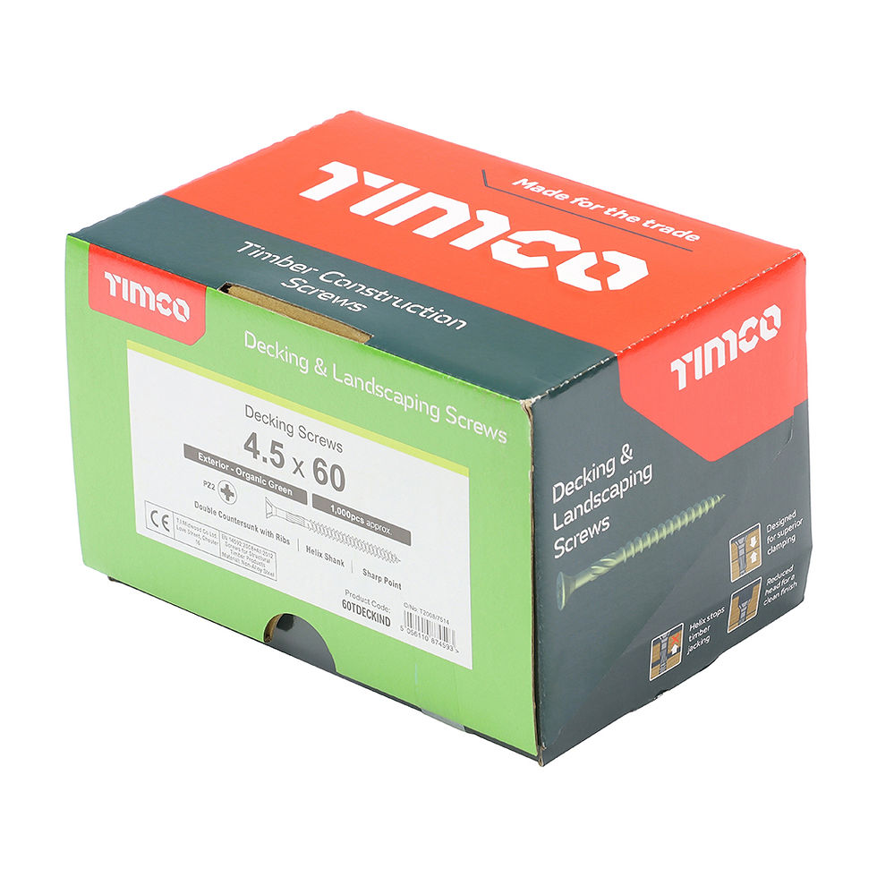 Thumbnail: TIMCO Decking Industry Pack 4.5 x 60 Pack of 1000