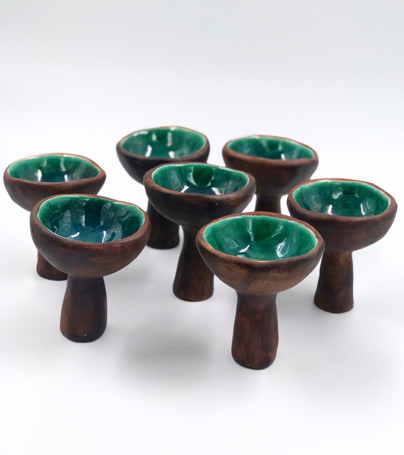 هفت سین پایه دار لعابی