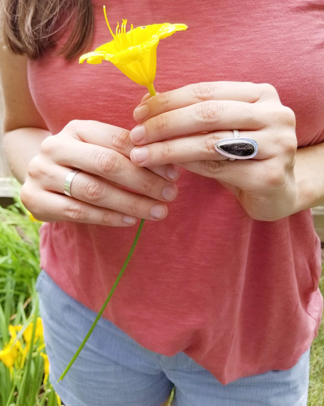 Gray Dino Fossil Ring