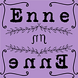 Logo Enne Enne, scitta Enne Enne, N. N., rampicanti, quadrato lilla