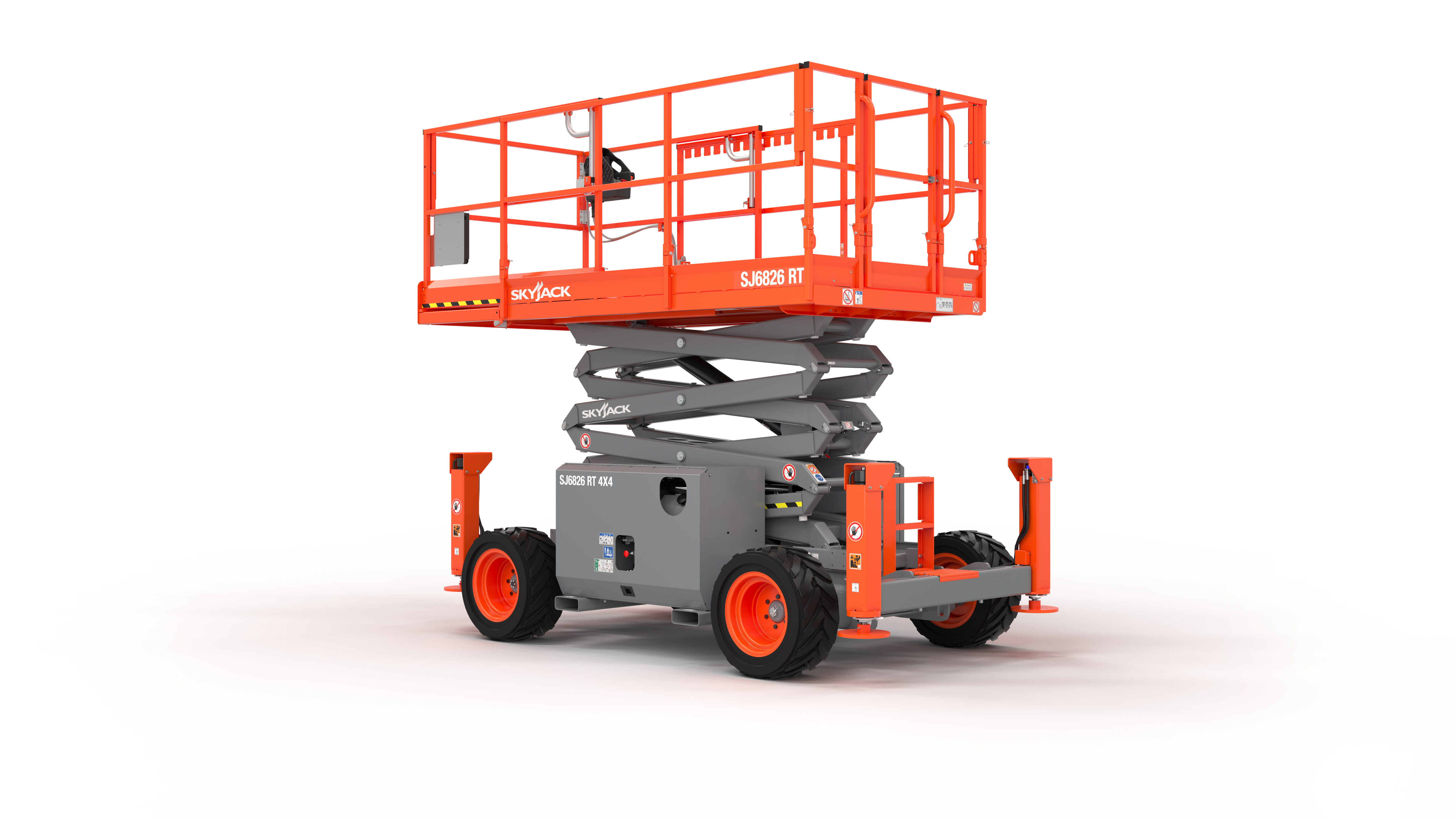 Skyjack 32ft, 68" wide Rough Terrain Scissor Lift — photo 1