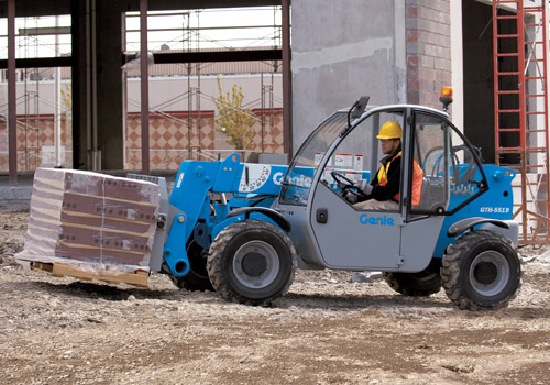Genie GTH-5519 Telehandler, 5000lbs Reachfork, 19ft Reach — photo 1