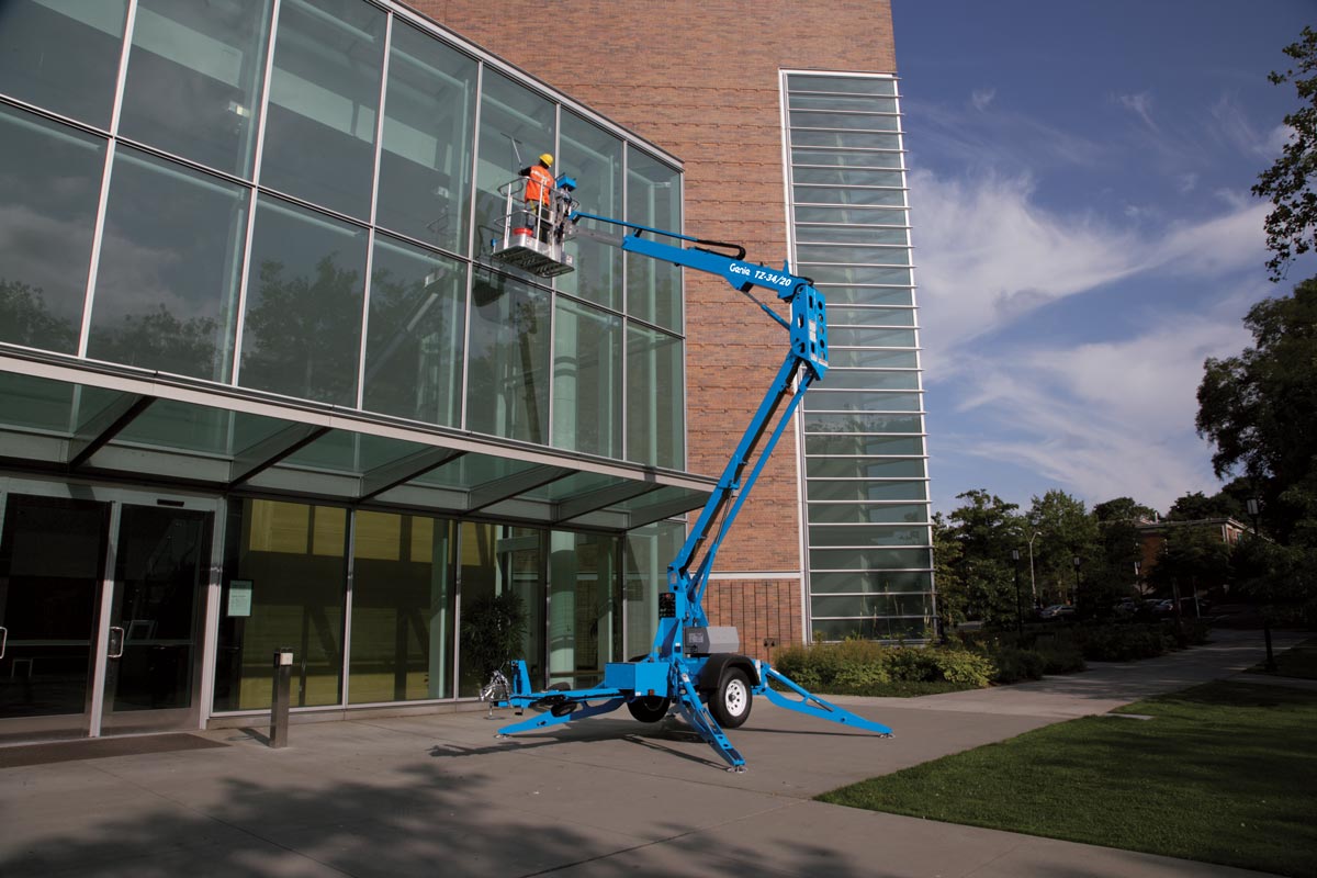 Genie TZ34/20, 34ft Electric Towable Knuckle Boom Lift — photo 7