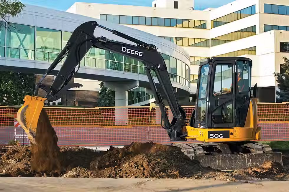 Thumbnail: John Deere 50G Mini Excavator, 10,500lbs