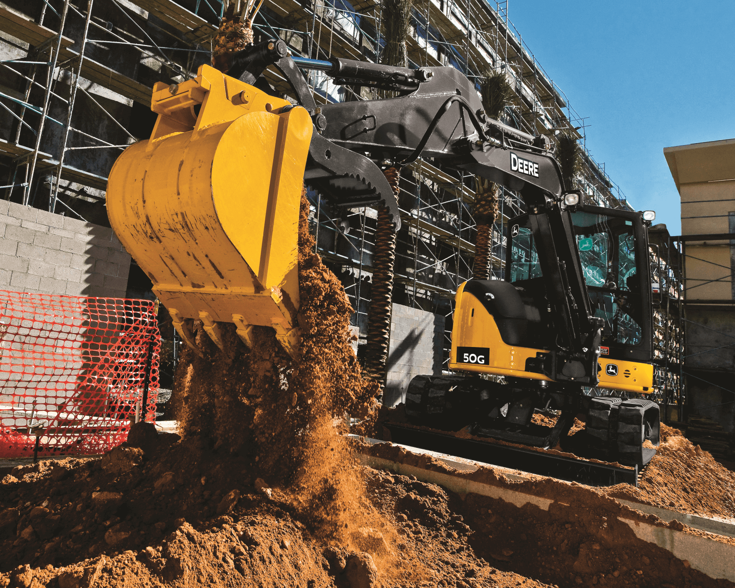 John Deere 50G Mini Excavator, 10,500lbs — photo 1
