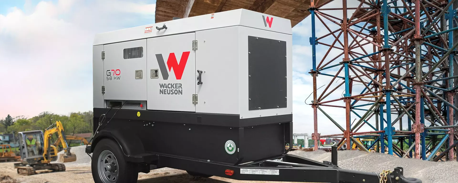 Wacker Neuson G70, 50KW Towable Generator — photo 1