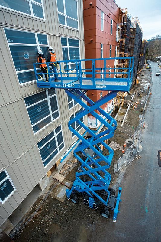 Genie 43ft, 90" wide Rough Terrain Scissor Lift — photo 5