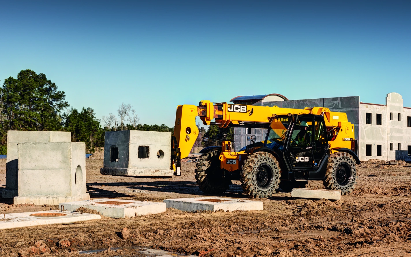 JCB 509-42 Telehandler, 9000lbs Reachfork, 42ft Reach — photo 2