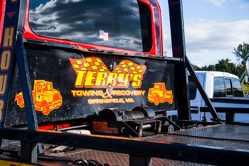 Terry's Auto Shop logo on truck