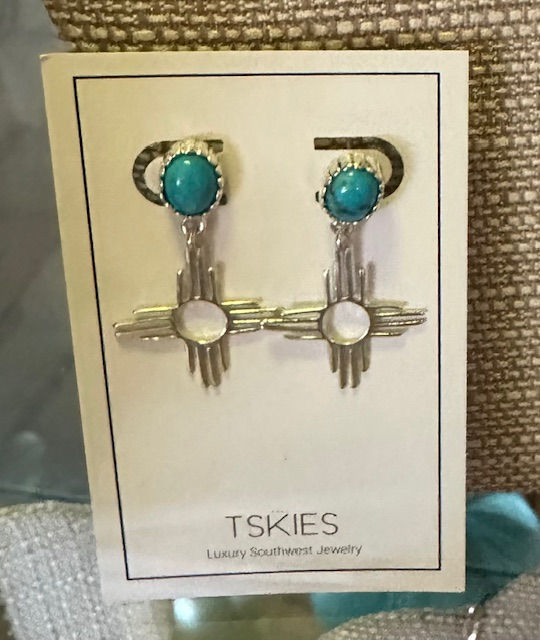Enchantment Turquoise Zia Earrings