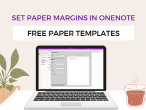 How to Set Paper Margins in OneNote (FREE Template)