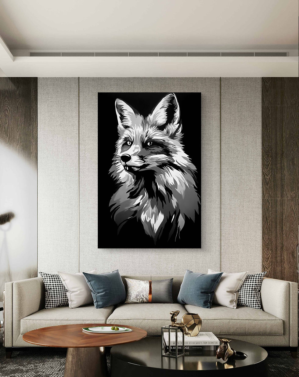 Thumbnail: Silent Sentinel - Fox Acrylic Painting