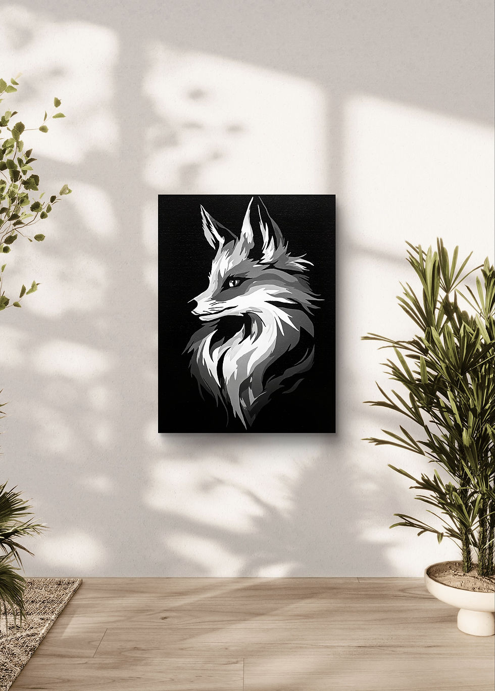 Thumbnail: Quiet Vigil - Fox Acrylic Painting
