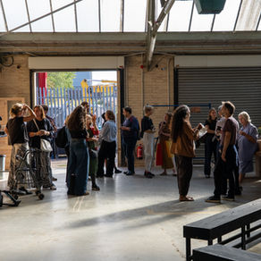 Peers chatting and arriving at Tipping Point East