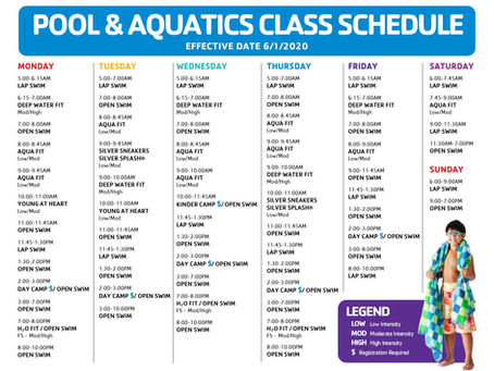 TEMPORARY POOL SCHEDULE
