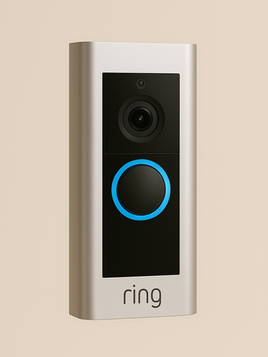 Picture of a Ring doorbell camera.