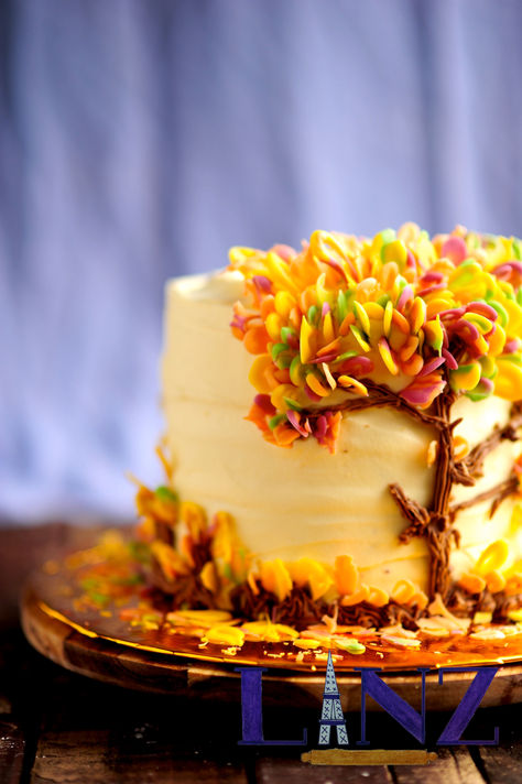 Rainbow Chocolate Tree Cake