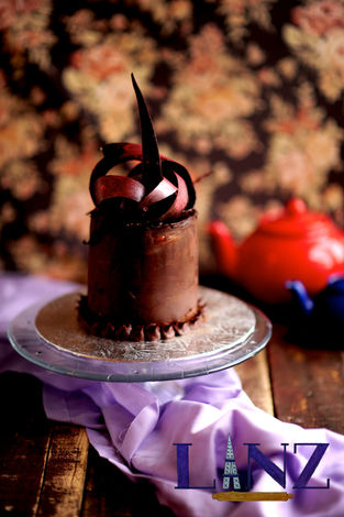 Mud Cake Raspberry Jelly and Coulis