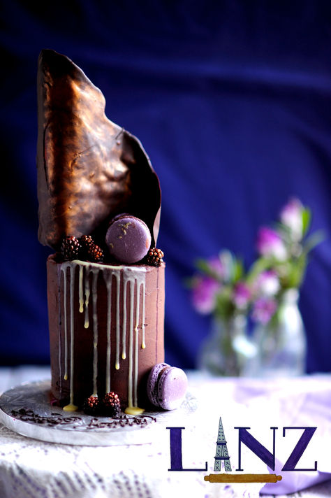 Rich Blackforest Boysenberry Cake