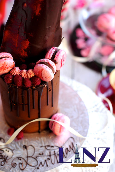 Raspberry Swirl Cake
