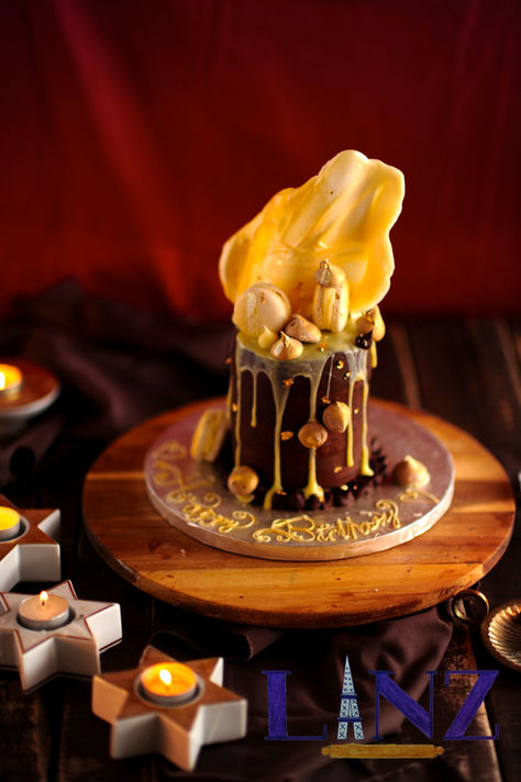Dark Chocolate Meringue Kisses Cake