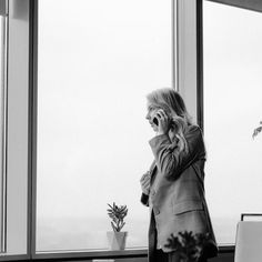 A woman at work