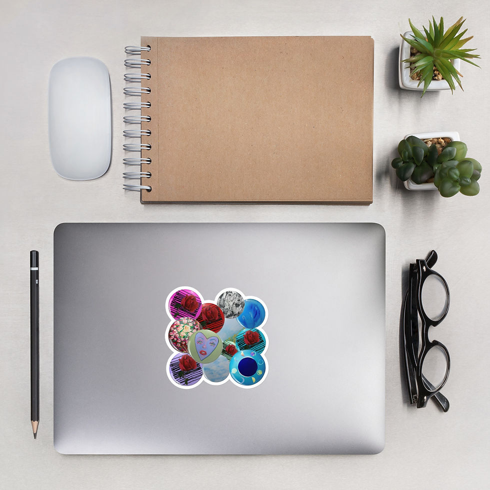 Thumbnail: Circle Art Cluster Cut Sticker