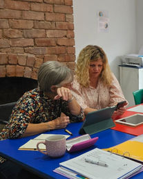 One on one tech support with member of the public