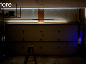 A new garage door opener lit up a Rochester home owners garage