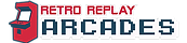 retro replay arcade logo