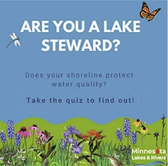 Lake Steward quiz for shoreline water quality protection.