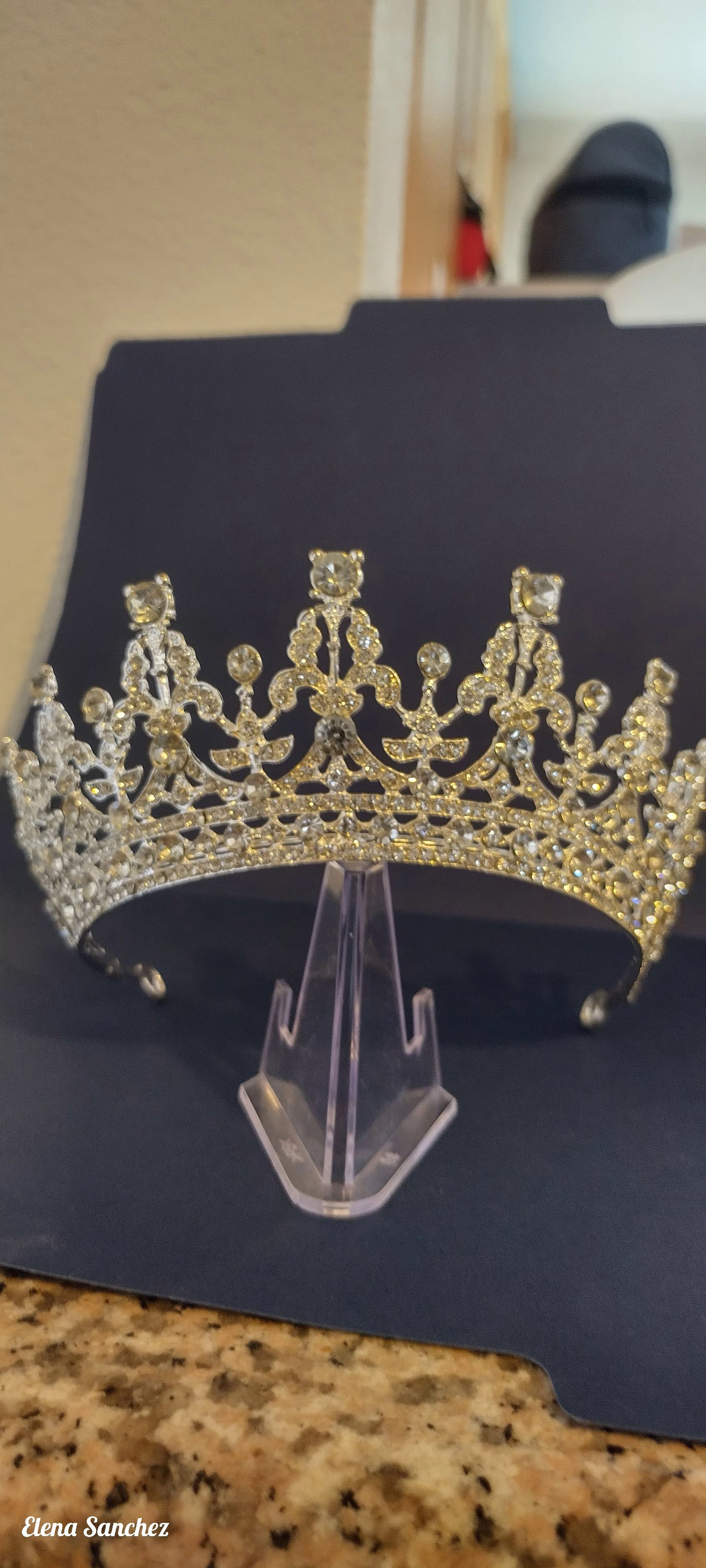 Elegant Bride Rhinestone Crown/Tiara