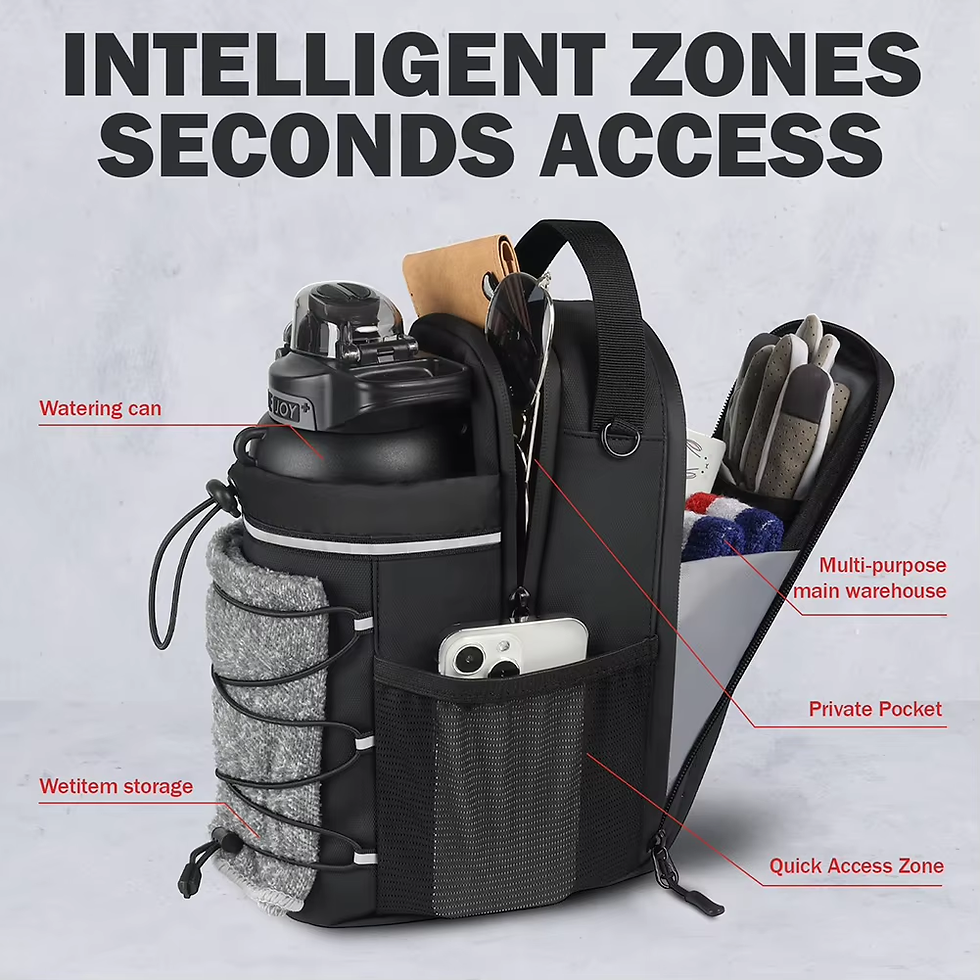 Thumbnail: Magnetic Gym Bag Magnetic Sling Pocket Bottle Holder Crossbody Bag Gym Pouch for