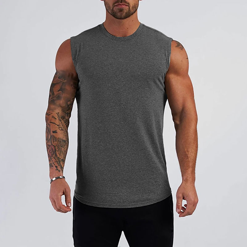Thumbnail: Cotton Gym Clothing Mens Sleeveless Shirt