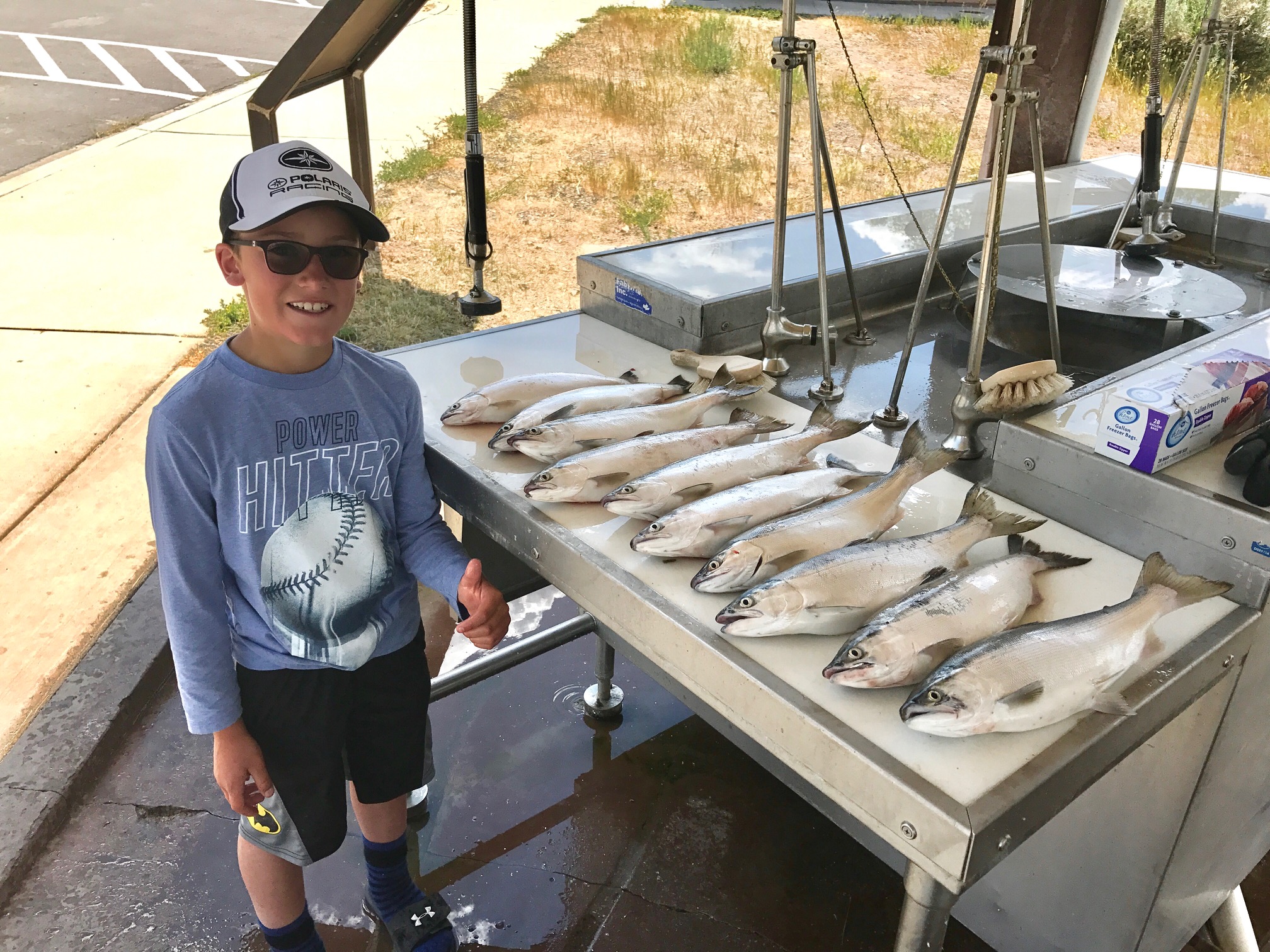 Limit of Salmon on Blue