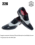 Thumbnail: Sapato Social Masculino Maier Verniz preto e lezard branco — Modelo 226