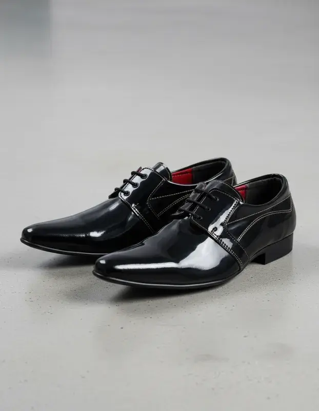 Miniatura: Sapato Social Masculino Maier Verniz preto — Modelo 038