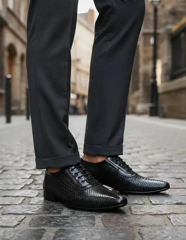 Miniatura: Sapato Social Masculino Maier Trice preto — Modelo 162