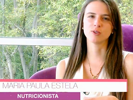 María Paula Estela explicando tips de nutrición para principiantes en entrevista con Diana Álvarez sobre hábitos saludables y organización de comidas