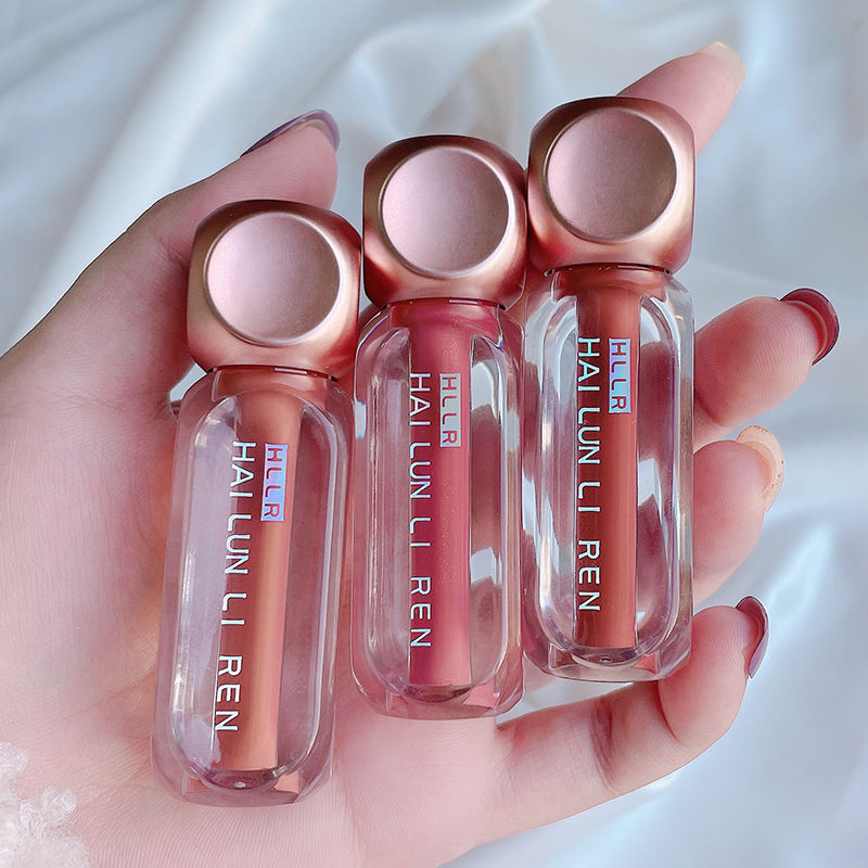 Batom Velvet Lip Glaze para Estudantes - Maquiagem Lâmina